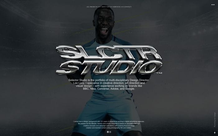 Selector Studio website preview