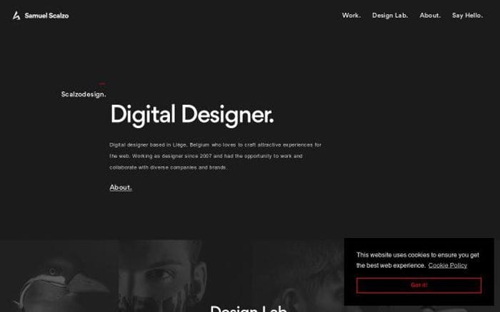 Scalzodesign website preview
