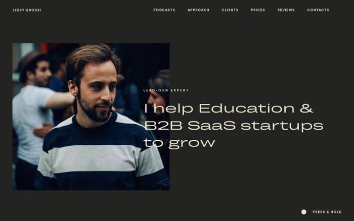 Jessy Grossi website preview