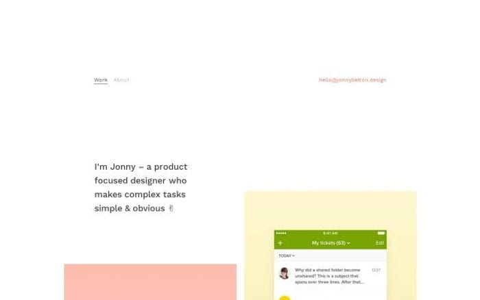 Jonnybelton website preview