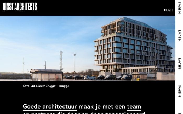Binst Architects website preview