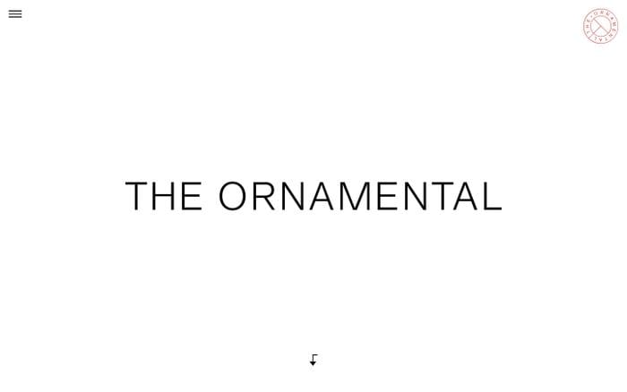 The Ornamental website preview