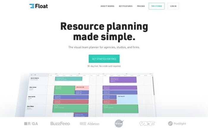 Float website preview
