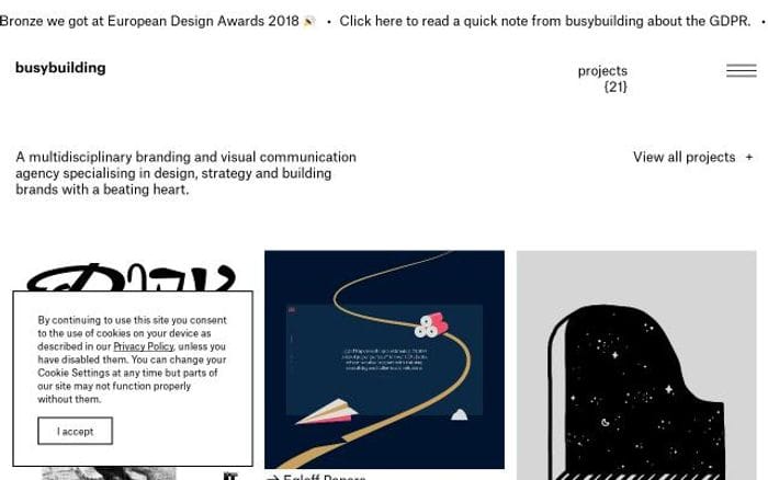Busybuilding website preview