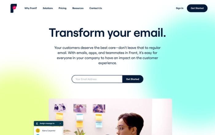 Front website preview