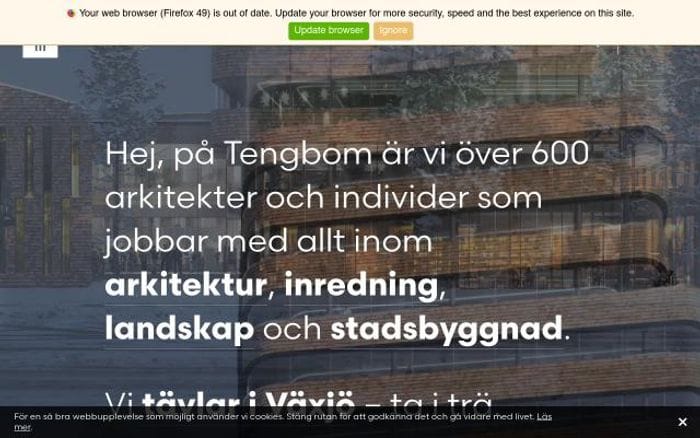 Tengbom website preview