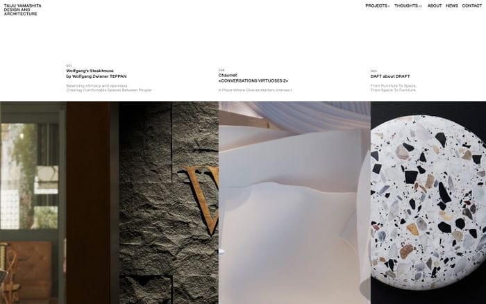 Taiju Yamashita website preview