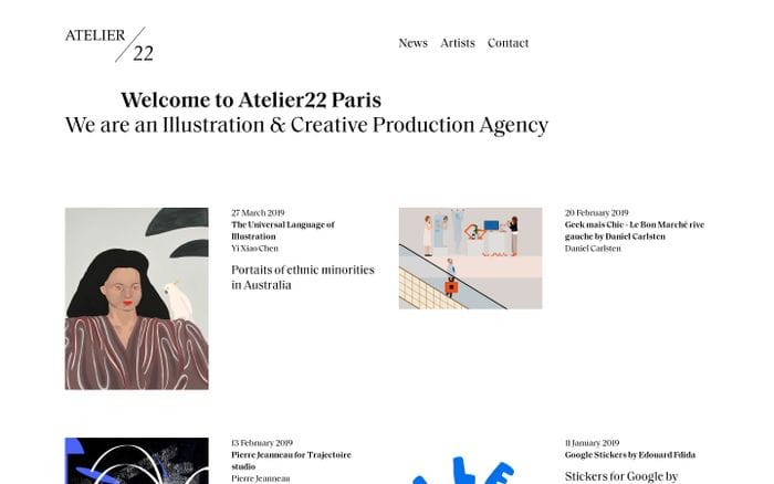 Atelier 22 | Welcome to Atelier22 Paris website preview