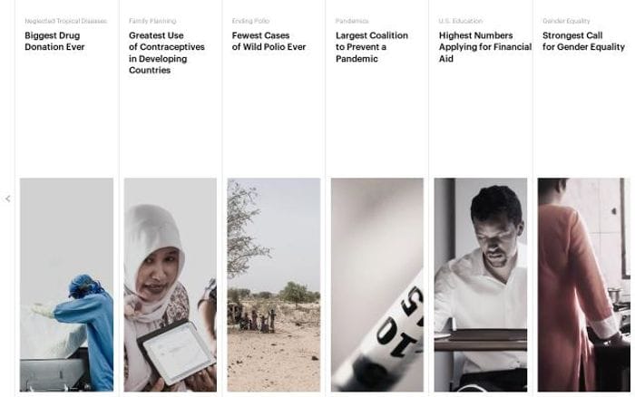 Gatesfoundation website preview