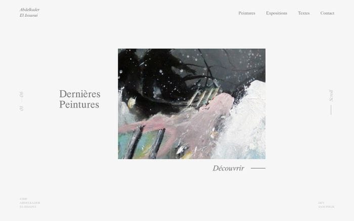 Abdelkader El-Issaoui — Artiste Peintre website preview