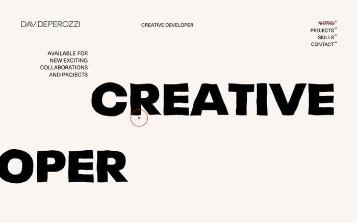 Davide Perozzi website preview