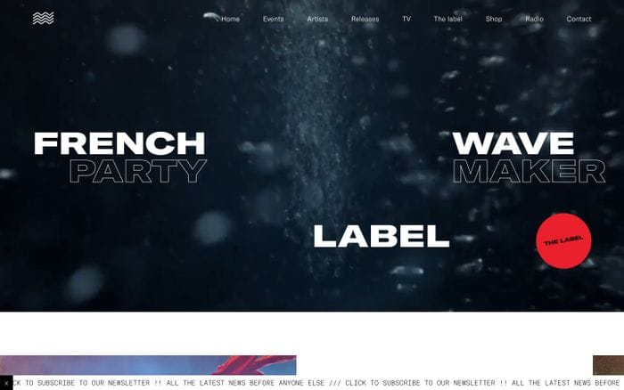 Roche musique website preview