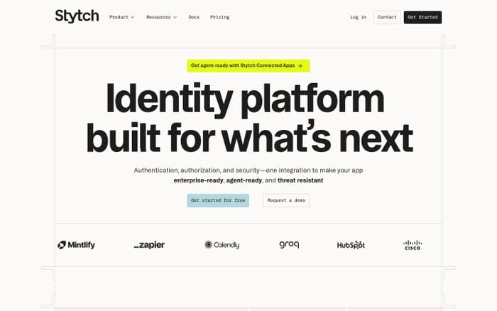 Stytch website preview