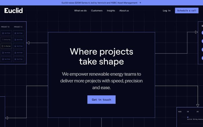 Euclid website preview