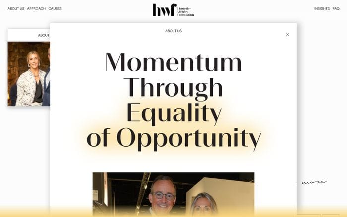Hostetler/Wrigley Foundation website preview