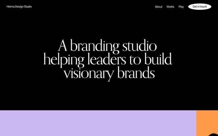 Heima Design Studio website preview