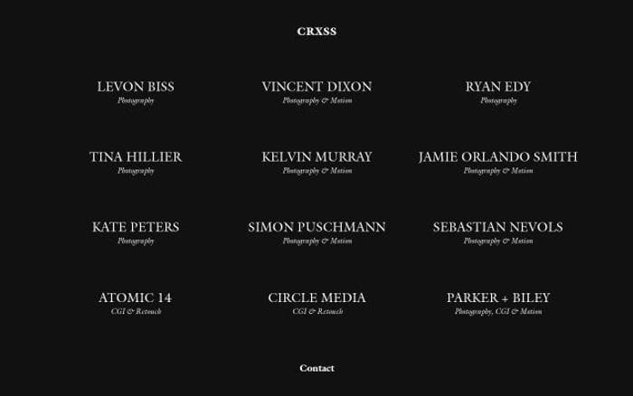 Crxss website preview
