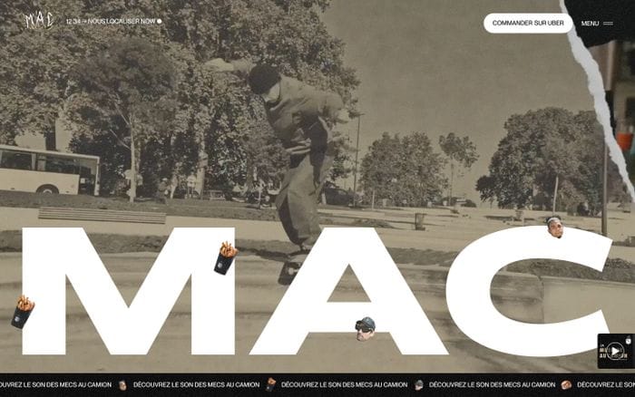 Les Mecs au Camion website preview
