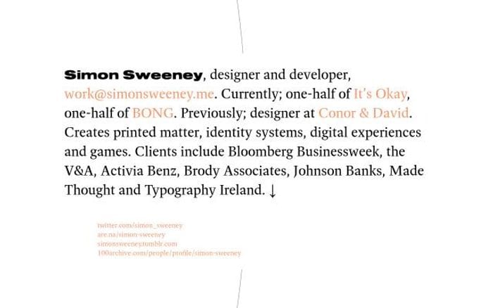 Simonsweeney website preview