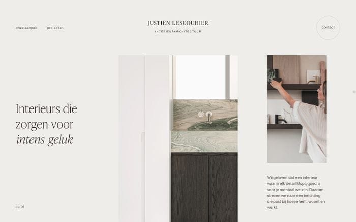 Justien Lescouhier website preview