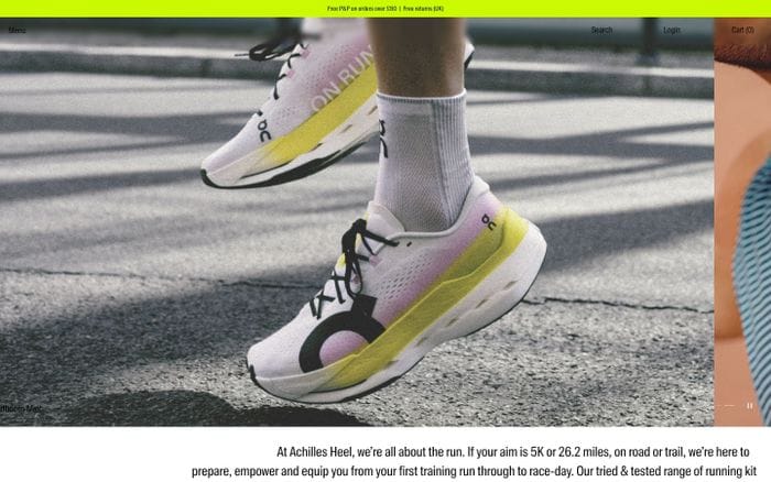 Achilles Heel website preview