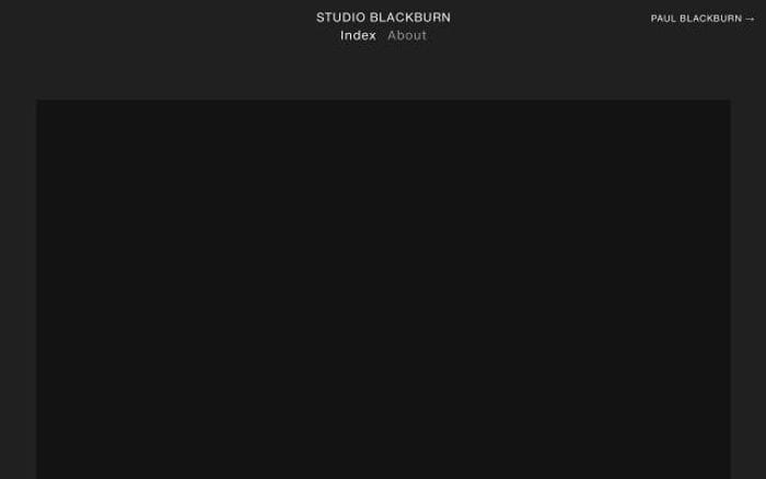Studioblackburn website preview