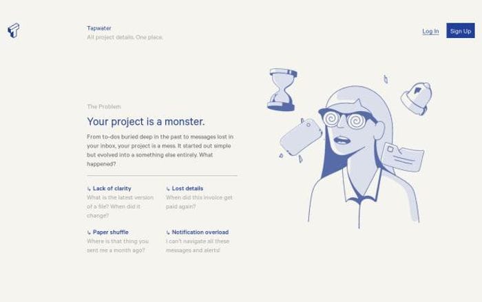 Tapwater website preview