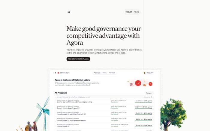 Agora website preview
