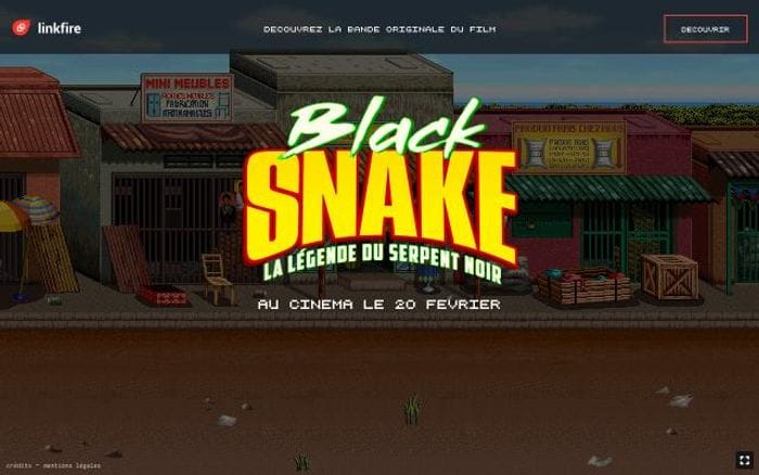 Blacksnake-lefilm website preview