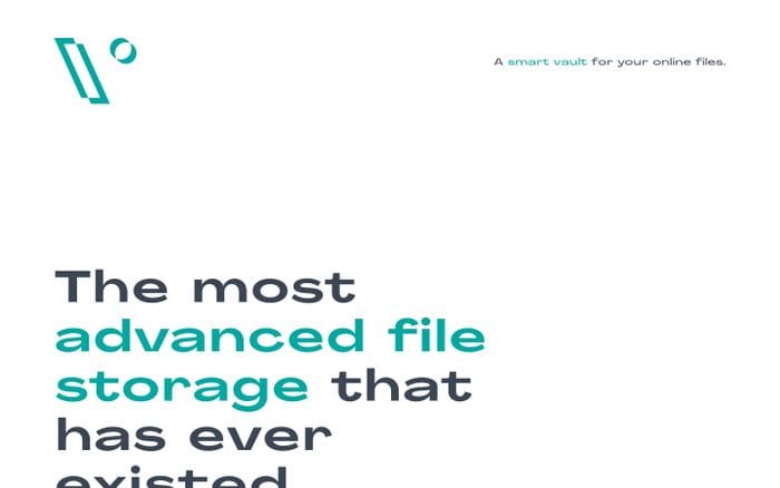 Vault | The most advanced file storage that has ever existed website preview