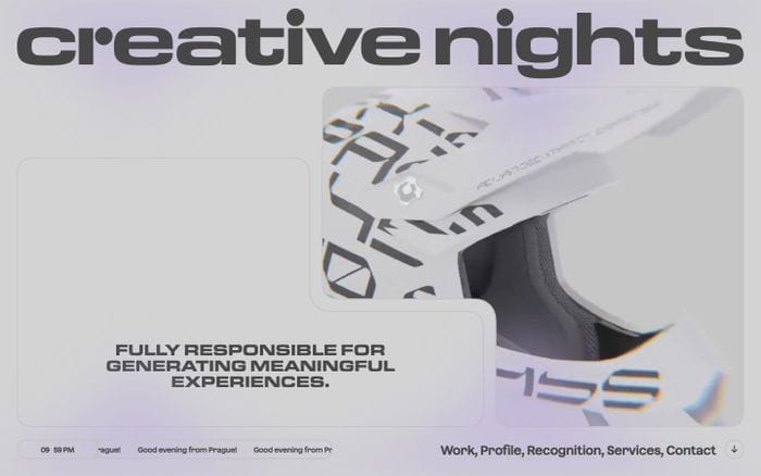 Creative Nights website preview