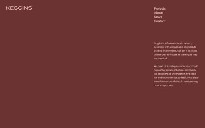 Keggins website preview