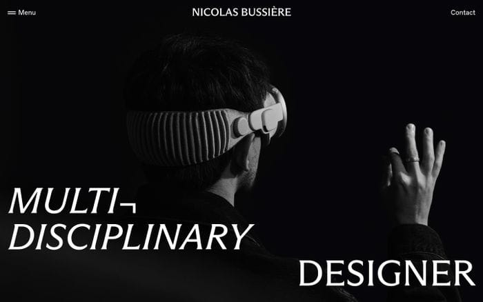 Nicolas Bussière website preview