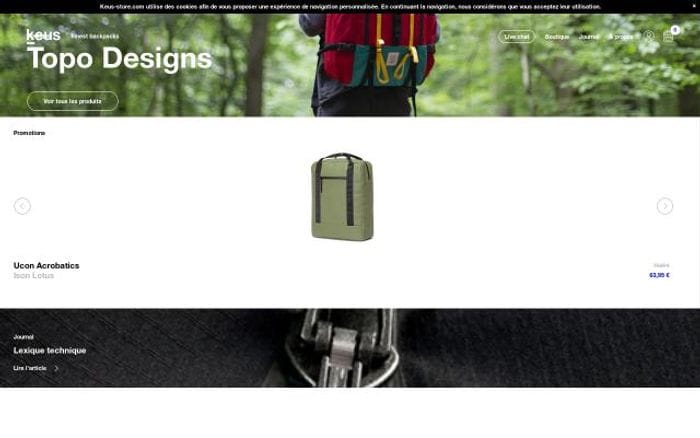 Keus-store website preview