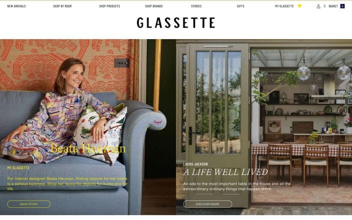 Glassette website preview