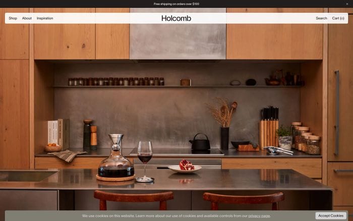 Holcomb Studio website preview