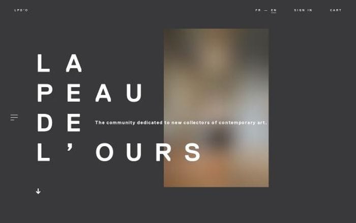 Lapeaudelours website preview