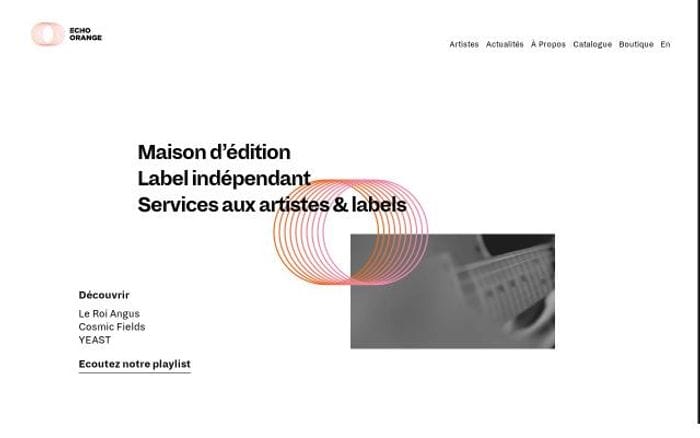 Echo-orange website preview
