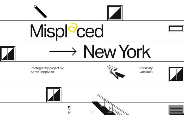 Misplaced → New York website preview