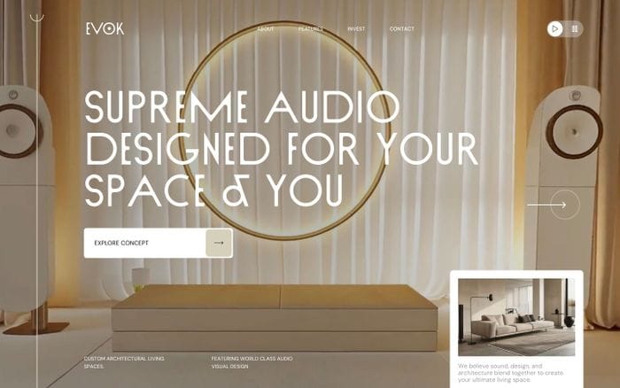 Evok website preview