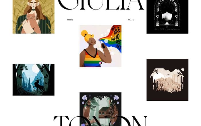 Giulia Tonon website preview