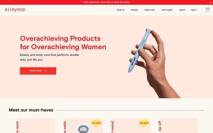 Alleyoop website preview