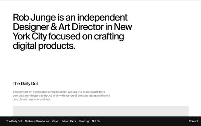 Robjunge website preview