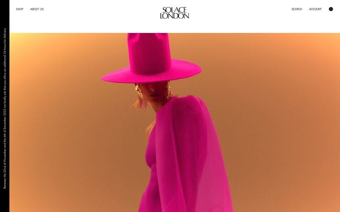 Solace London website preview