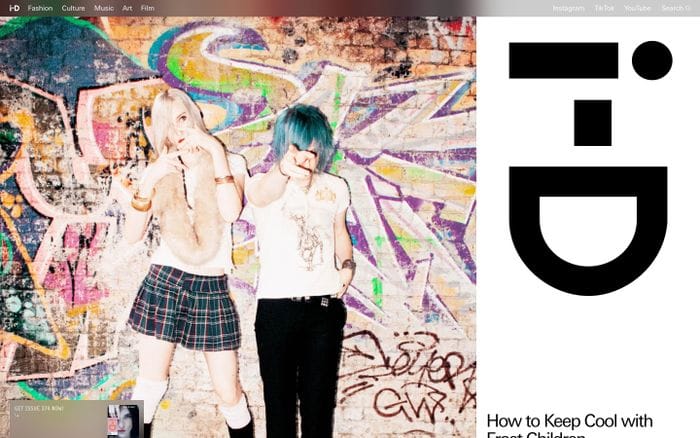 I-D website preview