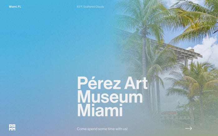 Pérez Art Museum Miami website preview