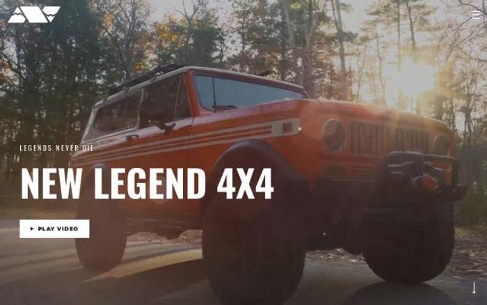 Newlegend4x4 website preview