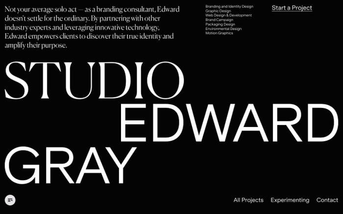 Edward Gray website preview