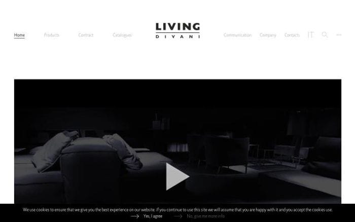Livingdivani website preview