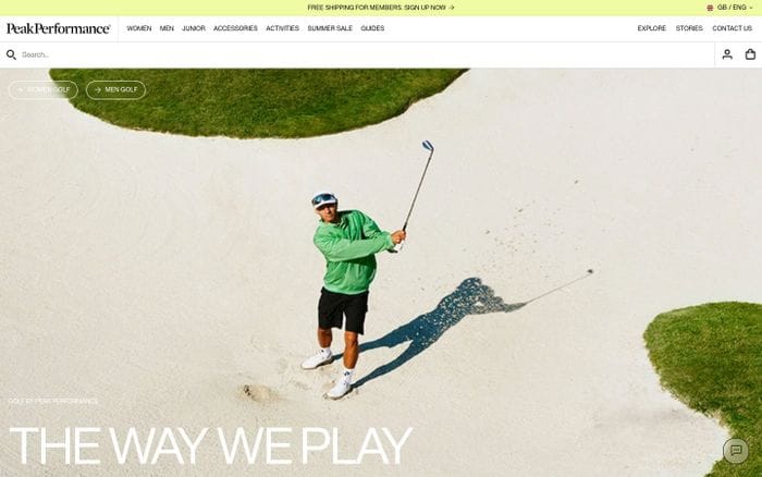 Peak Performance website preview